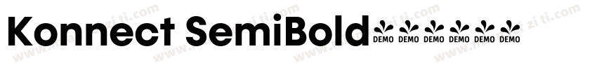 Konnect SemiBold字体转换